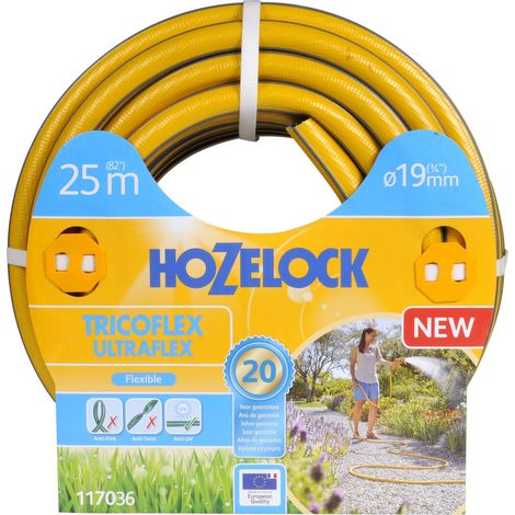 Tuyau d'arrosage Tricoflex Ultraflex - HOZELOCK - Tuyau diam19mm 25m - Garantie 20 ans