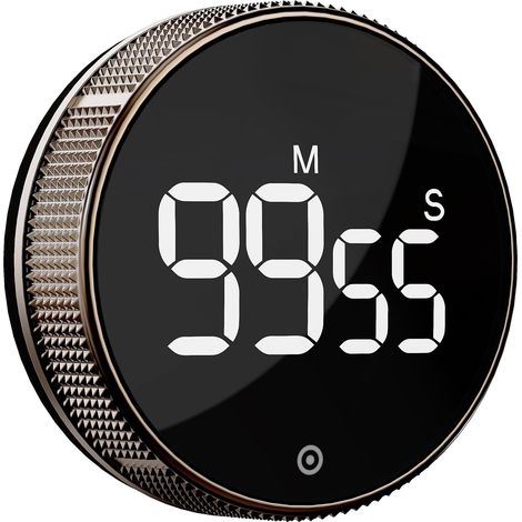 (Guncolor) minuterie de Cuisine, minuterie de productivité avec Affichage numérique LED, Salle de Classe à Domicile Gym Bureau Smart Timer, Volume et luminosité réglables efficana Timer (1/5)