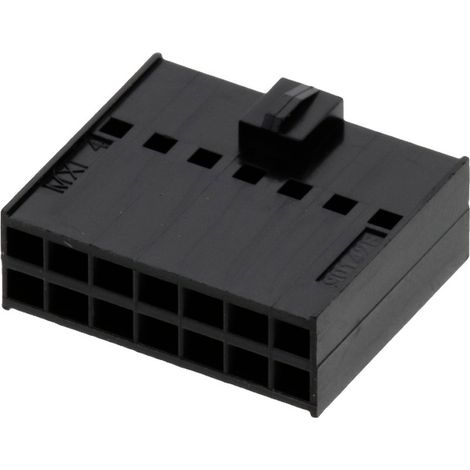 Molex Buchsengehäuse-Kabel Polzahl Gesamt 14 Rastermaß: 2.54 mm 901420014 1 St. Bag (1/2)