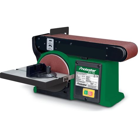 Banyo – Ponceuse stationnaire à bande et à disque 100x915 mm – Puissance 0,4 kW – Disque ø 150 mm – Pour bois dur et doux – Inclinaison de 0 à 90°