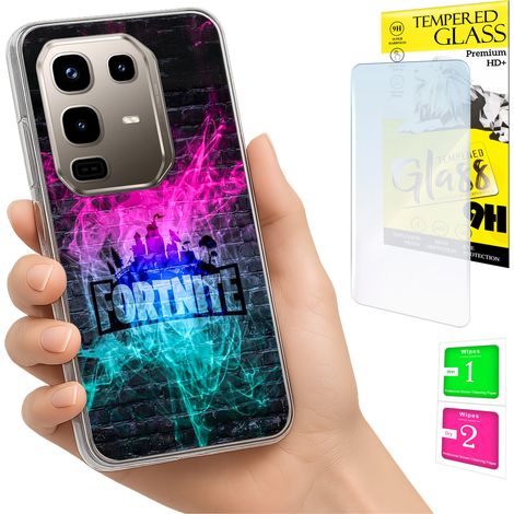 Funda para Infinix Note 50 Pro 4G con foto, cubierta trasera y cristal 9H. (1/5)