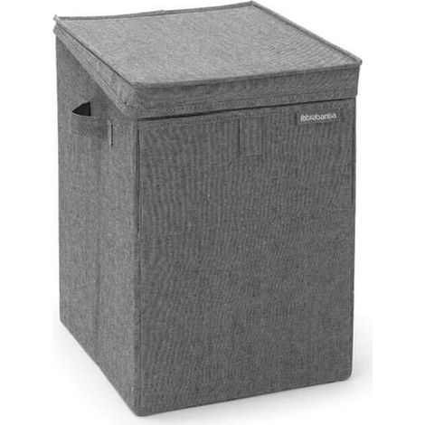 Cesto de ropa apilable de 35 L - Negro pimienta - Brabantia (1/4)
