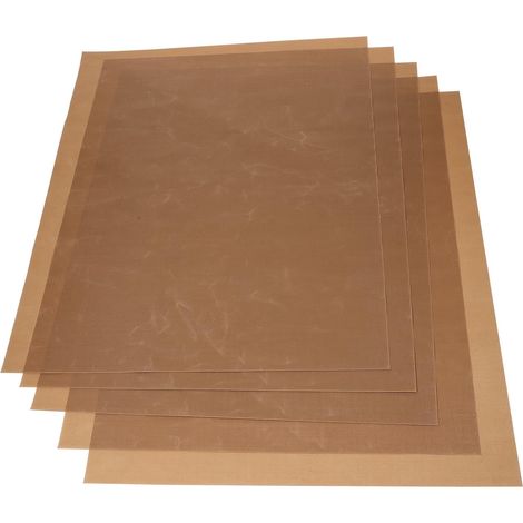 PRETYZOOM Lot de 4 Tapis en PTFE pour Pâte Polymère, Application Douce et Surface Lisse, Réutilisables pour Modelage et Cuisson Four à Domicile'-'- (1/5)