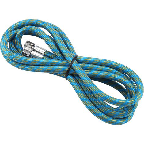 Tuyau d'aérographe tressé de 1,8 m pour compresseur d'air, raccord adaptateur 1/8" vers 1/8". (1/5)