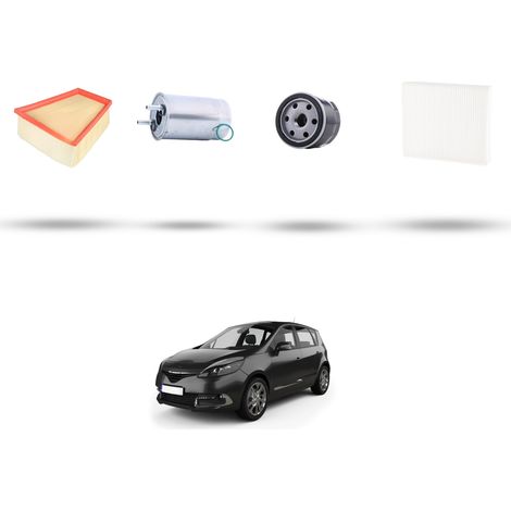 Kit tagliando 4 filtri compatibile con Renault Scenic III / Grand Scenic (JZ16) 1.5 DCI 63kw Dal 2009 (1/5)