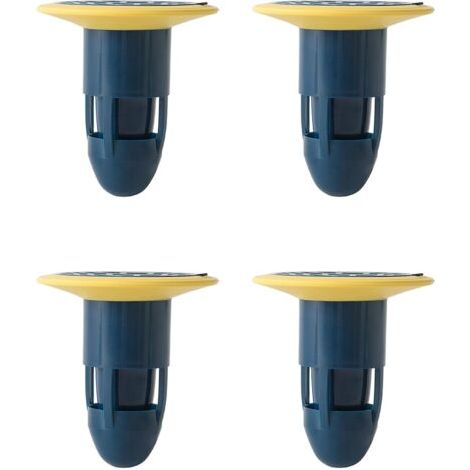 Lot de 4 déodorants anti-odeur pour nettoyage de sol de douche, hôtel, cuisine, salle de bain (bleu) (1/5)
