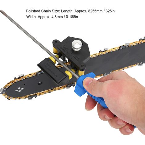 Kit d'affûtage rapide pour tronçonneuse 3/16" 325" avec lime et guide de montage (1/4)