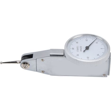 Indicateur à cadran de haute précision, outil de mesure à levier en acier avec clips à queue d'aronde 0‑0,8 mm (1/5)