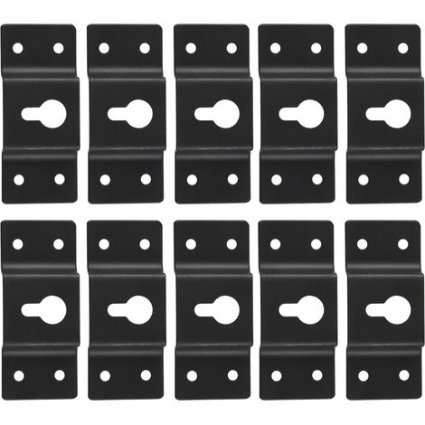 Kit de bricolaje de 10 placas colgantes para ganchos de hierro para altavoces de pared y cajas de sonido. (1/4)