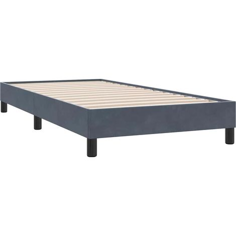 Maison Exclusive - Bettgestell ohne Matratze Dunkelgrau 80x220 cm