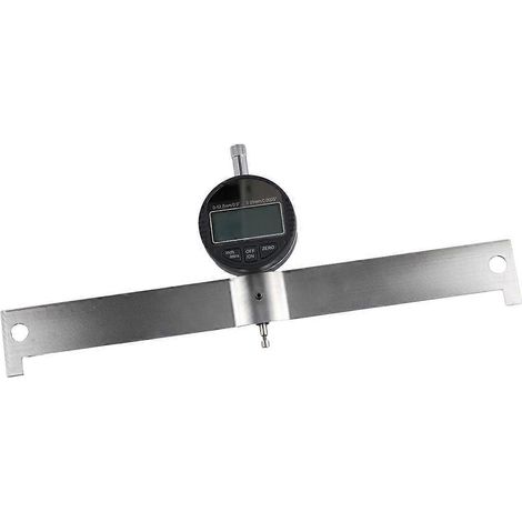 Instrument de mesure de la courbure du manche de guitare, comparateur à cadran, règle plate pour la mesure de la touche de guitare, instrument de calibration à réinitialisation - FFY