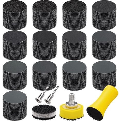 260 Pièces Disques de Ponçage 25mm Disques Abrasif Papier de Verre Sec à L'Eau Feuilles Abrasives Grain 60-5000 pour Bois Métal Miroir Bijoux Polissage (1/5)