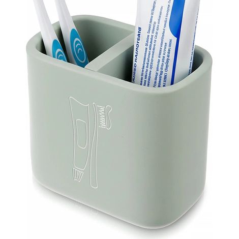 Toothbrush Holder Cup, Mint Green, 550 ml, Divider (1/5)