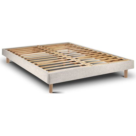 Cadre de Lit Tribu Pearl Pieds Rond 135x200