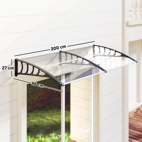 Stores modernes en polycarbonate, aluminium et PP pour balcons, fenêtres et portes, 200 x 96 x 27 cm (1/5)