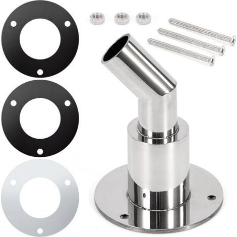 Raccord d'échappement pour chauffage diesel 24 mm, traversant la coque en acier inoxydable, coude pour chauffage de stationnement bateau voiture camion (1/5)