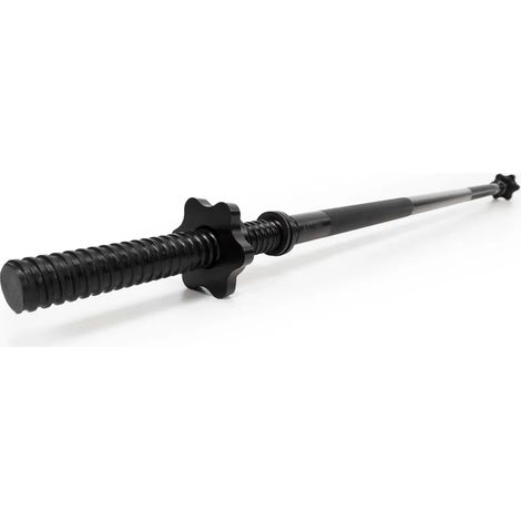 Barre d'haltères olympique ACTIGET, barre en acier de 120 cm avec colliers de serrage de 25 mm (1/5)
