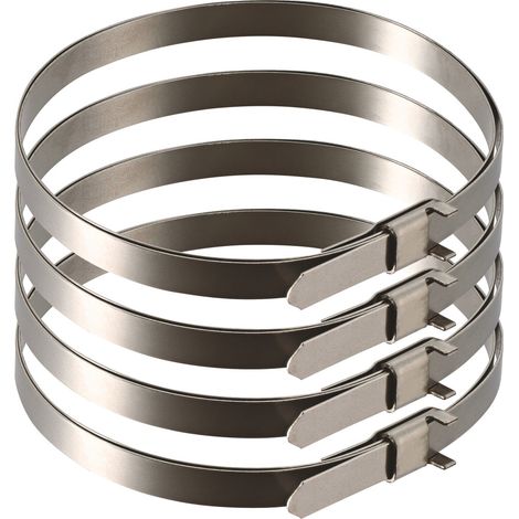 Jeu de 4 colliers de serrage lisses 35 cm et 55 cm
