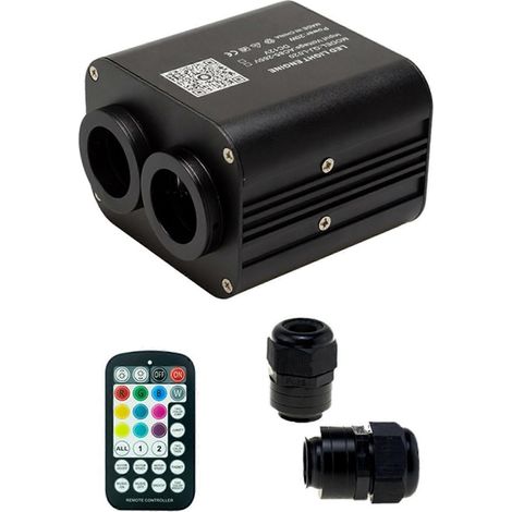 Lumière d'ambiance étoilée scintillante bicolore 20W pour toit de voiture avec effet météore RGB, contrôle par application musicale, (UE) (1/5)