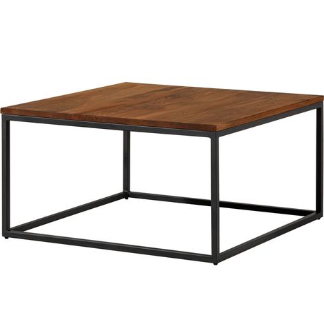 Table basse 80x80 Chêne sauvage huilé Bois naturel LOUNGE COLLECTION 08 (1/4)