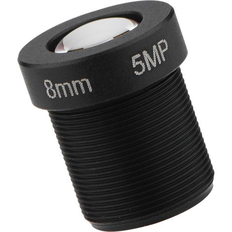 Objectif CCTV haute définition 5 mégapixels 8 mm à monture 1/2,5'' pour caméra IP de sécurité (1/5)