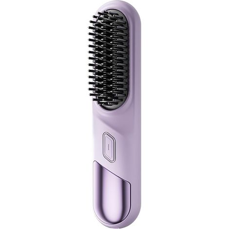 Lisseur à cheveux portable sans fil, format mini voyage, revêtement en céramique, conception anti-brûlure (violet) (1/5)
