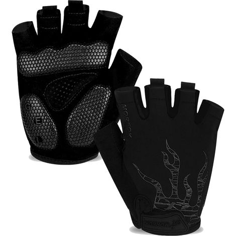 Gants de Cyclisme pour Homme et Femme–Absorbant les chocs et respirants,Gants de Vélo d'été à demi-doigts,paume antidérapante,séchage rapide Convient pour VTT,cyclisme sur route et sports de plein air (1/5)