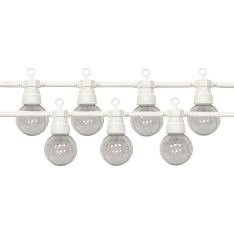 Guirlande Guinguette LED 13M 20pcs IP65 6W avec Câble - Blanc Chaud / Blanc (1/5)