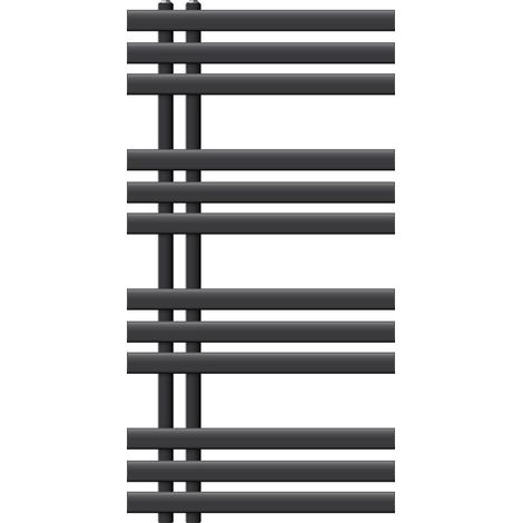 ECD Germany Radiatore da Bagno a Pannello Iron EM Design Scaldasalviette - 500 x 1000 mm - Antracite - Radiatore Scaldasalviette Asciugabiancheria EM Design Antracite Non Elettrico (1/5)