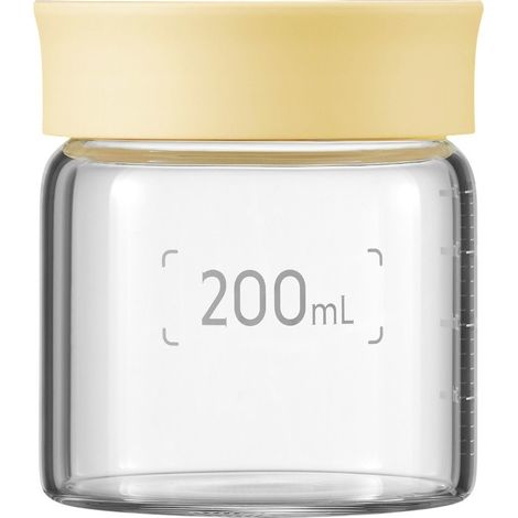 Barattoli in vetro BUYDEEM da 200 ml con tappo giallo Mellow, modello CS1007/A2 (1/2)