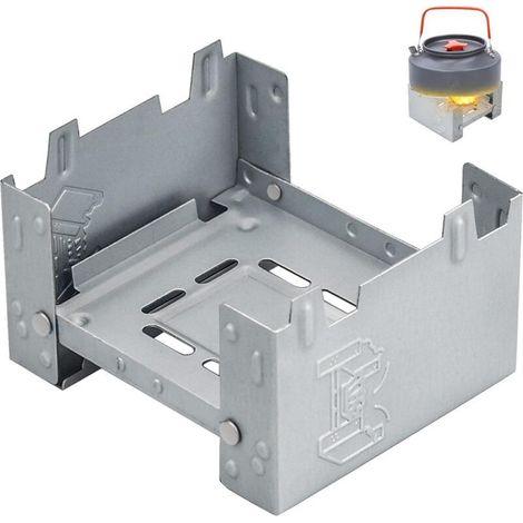 Réchaud à Alcool, Réchaud de camping,Récipients Pliants à Poche pour Réchaud pour Camping ,Réchaud à combustible solide à alcool (1/4)
