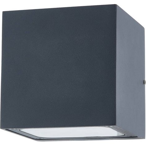 LED-vägglampa utomhus "Merjem" aus aluminium / grå / zink von Lucande