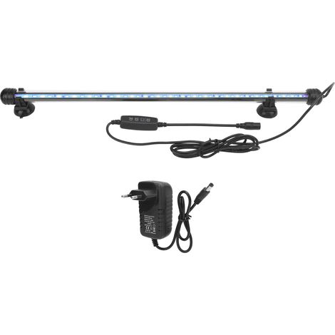 Éclairage étanche pour aquarium avec LED, 3 modes d'éclairage, intensité réglable, prise UE 100-240 V, 48 cm (1/5)