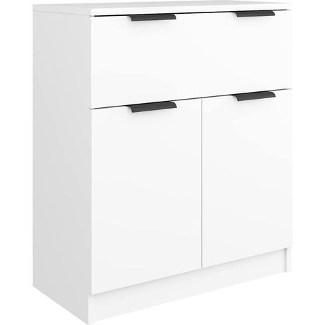 Sideboard/Anrichte/Buffet Weiß 60x30x70 cm Holzwerkstoff LXWW378383 (1/5)
