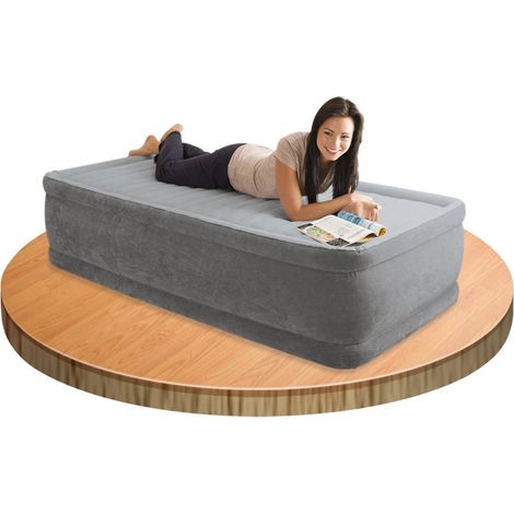 INTEX 64412 LETTO MATERASSO GONFIABILE CON POMPA SINGOLO DURA-DEAM