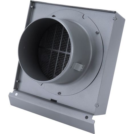Grille d'aération murale en acier inoxydable pour hotte, ventilateur ou conduit d'évacuation - Diamètre 100mm (1/5)