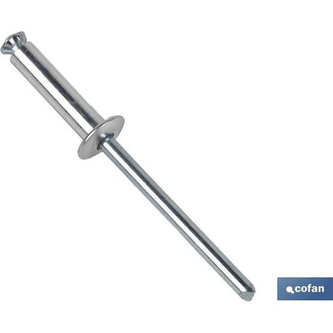 Pack mit 100 Blumen-Nieten 4,8 x 55 mm für weiche Materialien (1/3)