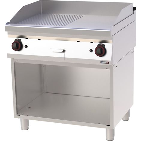 Plaque à snacker gaz - Fonte mixte - 80cm - 14000W - Casselin
