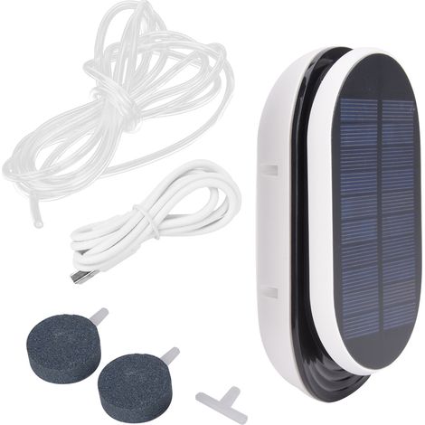 Tragbare 3-stufige Solar-Luftpumpe für Gartenteiche – Belüfter für Gartenteiche und Aquarien