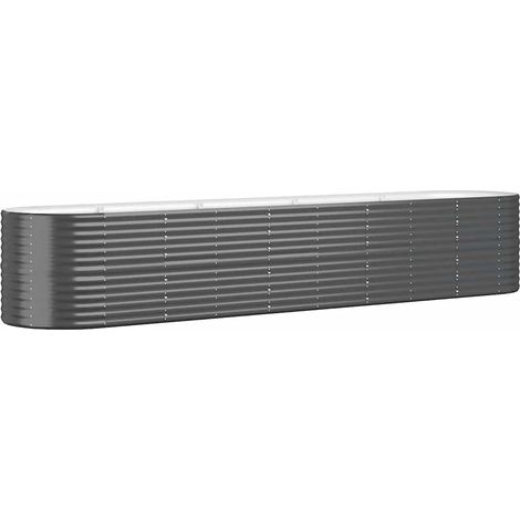 Maison Exclusive - Hochbeet Verzinkter Stahl 368x80x68 cm Anthraz