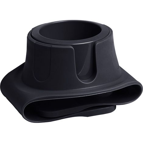 Porte-gobelet en silicone pour canapé, support anti-déversement, dessous de verre résistant à la chaleur, plateau porte-gobelet pour accoudoir, noir (1/5)