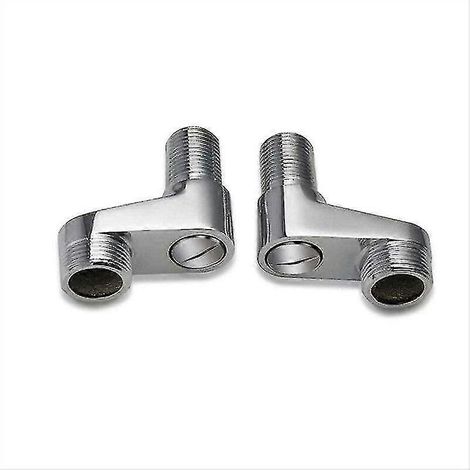 Lot de 2 adaptateurs pour robinet de baignoire, bras pivotant réglable, 25 mm et 20 mm, robinet de douche, robinet de salle de bain, mitigeur en laiton massif, Starlight - Snngv (1/5)