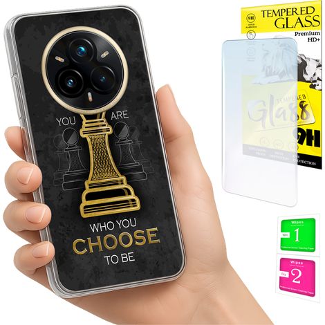 Funda para Realme 14 Pro+ 5G / 14 Pro Plus 5G con cubierta trasera y cristal 9H. (1/5)
