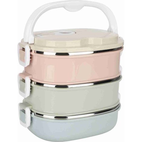 Tragbare Lunchbox aus Edelstahl, Lebensmittelbehälter für Schüler und arbeitende Kinder. (1/5)