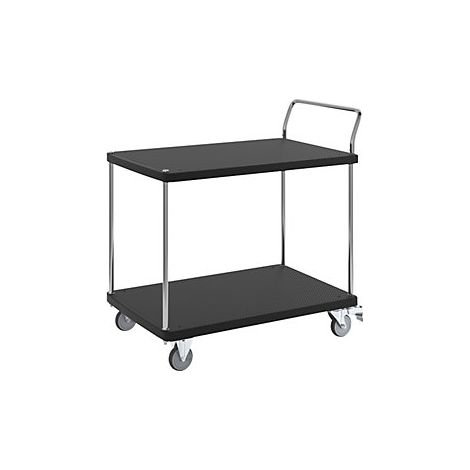 Carrito de servicio  2 pisos  1 manija  carga máx 280 kg (1/5)