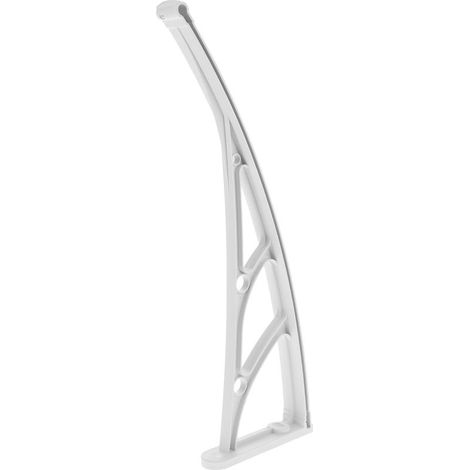 Support Robuste en PVC pour Auvent Blanc, Résistant aux Intempéries et Facile à Démonter, pour Auvents Extérieurs et Fenêtres (1/5)
