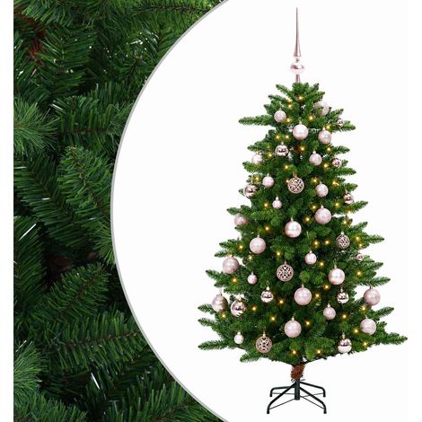 Artificial Christmas Tree with Bauble 120 cm 150 LEDs vidaXL (1/5)