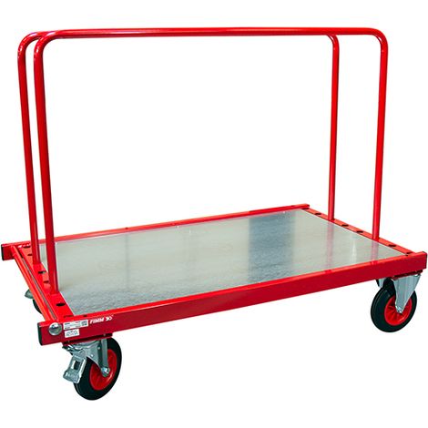 Carrello porta pannelli con ridelle - 500 kg - 800000083