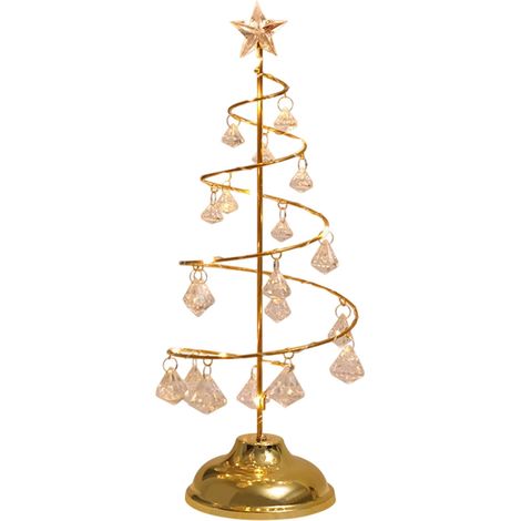 Lampadaire De Noël - Lave-Lampe En Spirale 33 Cm - Alimentation Batterie Et USB - Sommet Étoilé - Décoration Intérieure Chambre Salon (1/5)