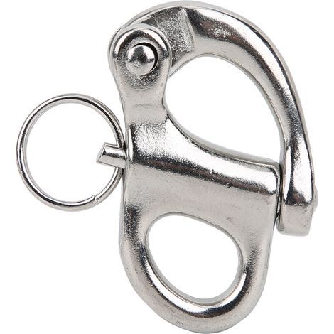 50 mm Schnellverschluss-Karabiner aus Edelstahl 316 für Bergsteigen und Klettern (1/5)